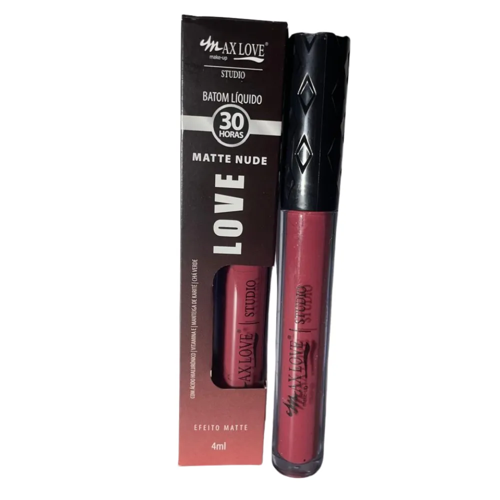 Batom Líquido Max Love 30 Horas – Efeito Matte e Longa Duração